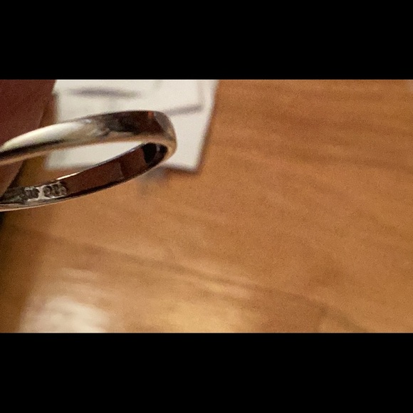 925 sterling silver band with lovely yellow citrine square faceted stone - Picture 5 of 6